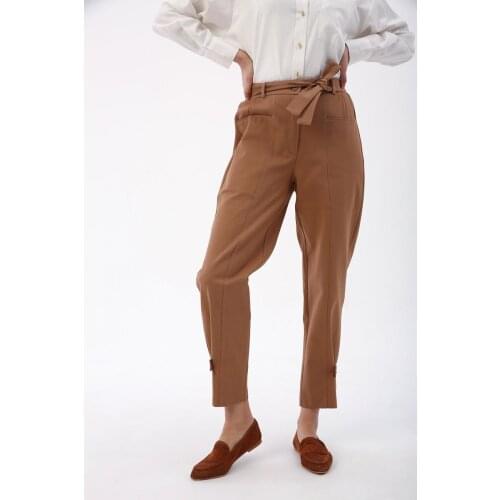 Elastic Waist Paper Bag Pants