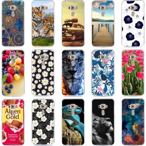 For Asus ZenFone 3 ZE552KL Case Soft TPU Back Cover For Asus ZE552KL ZE ZE552 552KL Phone Painting Slim Capa Fundas