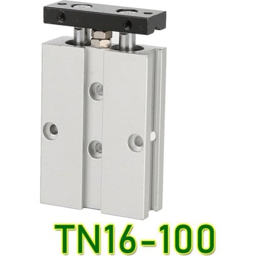 Free shipping tn16-100 cylinder Tn 16*100 double rod cylinder TDA16-100 pneumatic components TDA16*100 cylinder