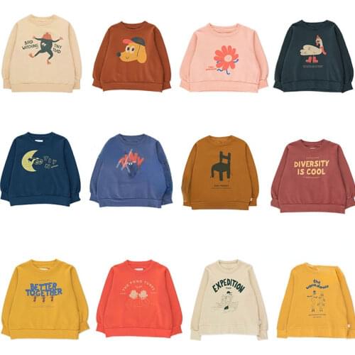 Kids Sweatshirt TC Brand 2021 Winter Boys Clothes Cartoon Dog Pattern Baby T-shirts Toddler Costumes Thanksgiving Shirt Girls