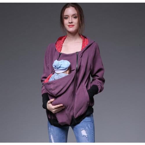 Baby Carrier kangaroo hoodie breastfeeding winter clothes women hoodies Pregnancy Clothing Outerwear Coat for Pregnant