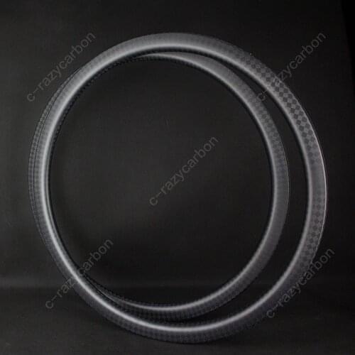 Road Cycling Disc Brake Rims 12k U Shape 40mm Carbon Road Bike 700C Carbon Bicycle Hoop Rims Clincher/Tubeless Ready