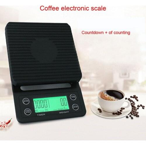 3kg/0.1g 5kg/0.1g Drip Coffee Scale with Timer Portable Electronic Digital Kitchen Scale High Precision LCD Electronic Scales