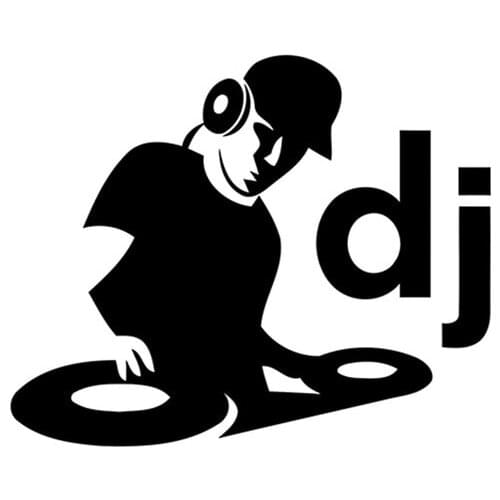 14*11.5 cm DJ Vinyl Sticker Window Laptop Graphic Deck Music Club sticker