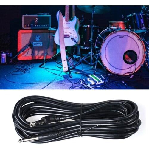 300/500cm Electric Guitar Cable Stable Transmission Shield Noise Reduction Connecting Wire Rhyme Auxiliary Practice Tools