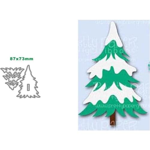 Metal Cutting Dies Christmas tree Stencil Scrapbooking DIY Album Stamp Paper Card Embossing Decor Craft