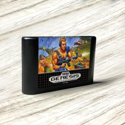 Mercs - USA Label Flashkit MD Electroless Gold PCB Card for Sega Genesis Megadrive Video Game Console