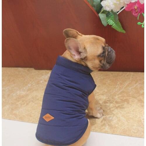 New Warm Pet Dog Vest Winter Coat For Bulldog Three Color Selection From S to XXL New Dogs Jacket Clothing