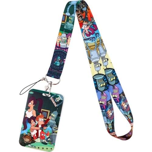 PF242 Dongmanli Cat and Bird Anime Neck Straps lanyard Car Keychain ID Card Pass Gym Mobile Phone Key Ring Badge Holder Jewelry