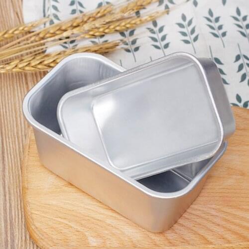 Cake Tray Bread mold Aluminum alloy Bakeware Seamless Cake Tin Large Rectangle