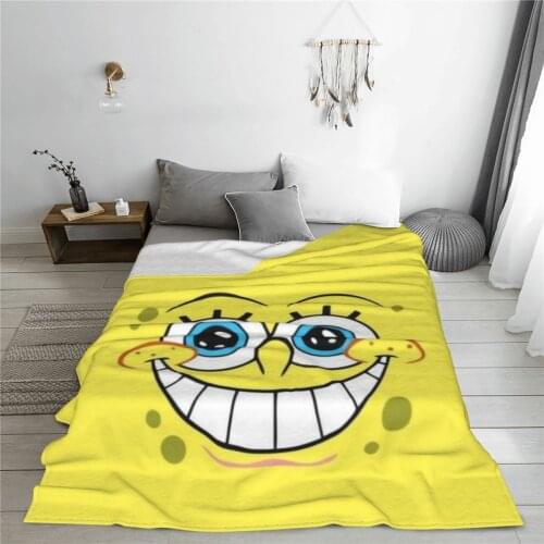 Portable warm flannel Sponge Baby blanket Kawaii Anime blankets for Sofa Sherpa Fleece Bedspread Wrap