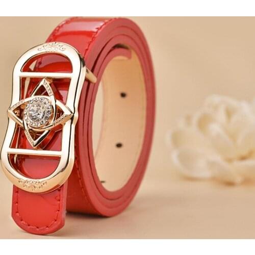 2020 New luxury design Children Leather Belt High quality Metal buckle Fashion Childrens Belt Boys Girls School Training Belts