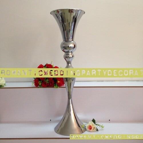 34.6" Silver Wedding Flower vases Table centerpiece Wedding Decoration Party Supply 10PCS/LOT