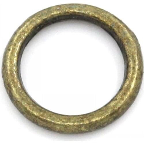 DoreenBeads Jump Rings/Pendants/Connectors Jewelry Making Findings Circle/Ring Antique Bronze 8mm Dia,Hole:6mm,200PCs