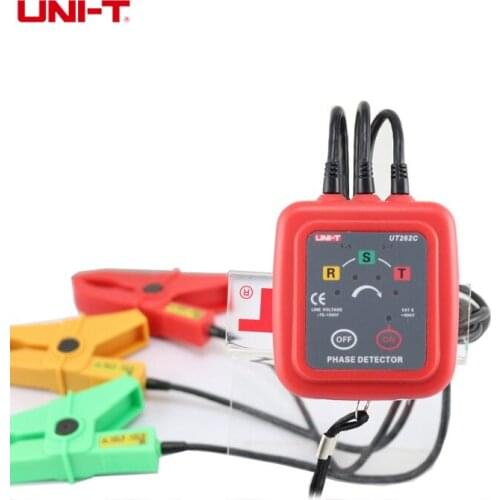 UNI-T UT262A/UT262C Non-Contact 3 Phase Sequence Rotation Detectors LED Display Frequency Range 40~70Hz, AC 70V~1000V & Buzzer