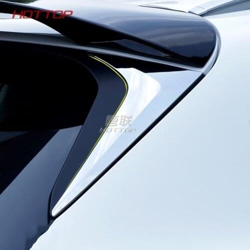 ABS Rear tail Spoiler side triangle Molding WINDOW bezel trim Sticks 2pcs For Mazda CX-5 CX5 2nd Gen 2017 2018 car styling
