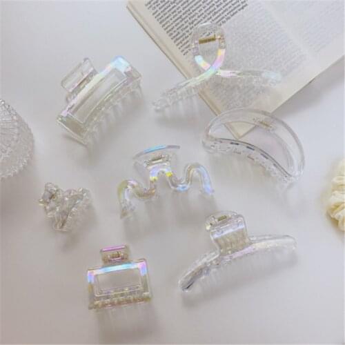 1PCS Korean Ins Super Fairy Plate Hair Womens Butterfly Hairpin Mermaid Ji Color Ball Head Princess Hair Ornament Styling