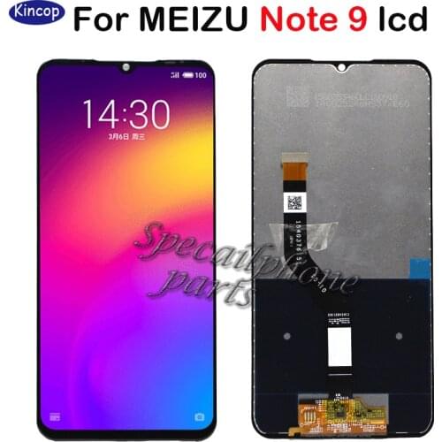New 6.2'' For Meizu Note 9 LCD Display +Digitizer Touch Screen Glass Replacement Parts For Meizu Note 9 Display Screen+Adhesive