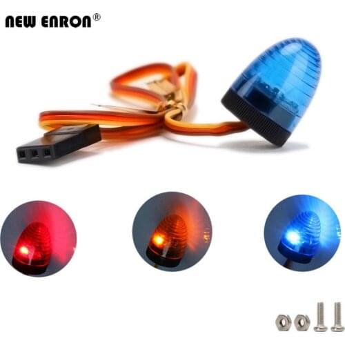 13x17mm Lamp Strobing-blasting/Flashing/Rotating Function LED Light for 1/10 RC Model Car 1:14 Tamiya Tractor Engineering Truck