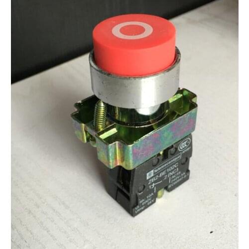 2pcs Convex head button Signed marking Push Momentary button switch XB2-BL4322/XB2-BL4342