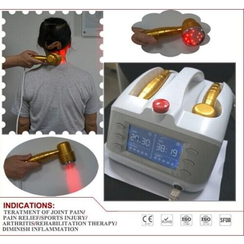 2 Probes Cold Laser Therapy Device Body Pain Relief Sports Injuries Soft Tissue Wound and Joint Cold Laser Therapeutic Machine
