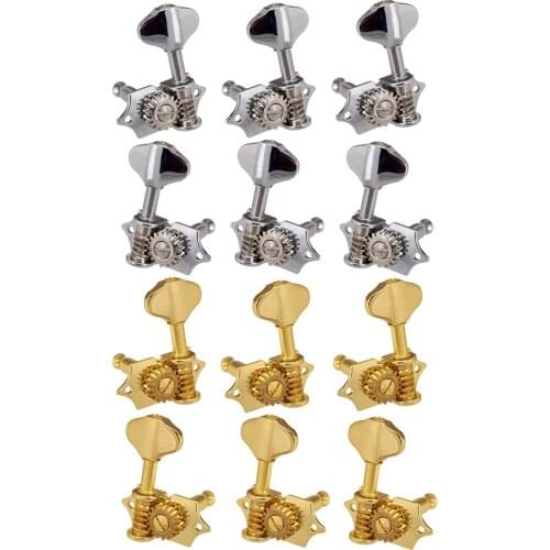 6 Pcs 3L 3R Open Tuning Pegs Tuners Machine Heads Zinc alloy Right /Left handed tuning peg for Electric/Acoustic Guitar Parts