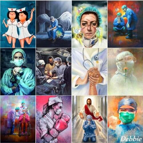 Diamond Painting Full Square/Round Drill 5D DIY Angel Nurse Doctor Daimond Embroidery Rhinestone Cross Stitch Decoration