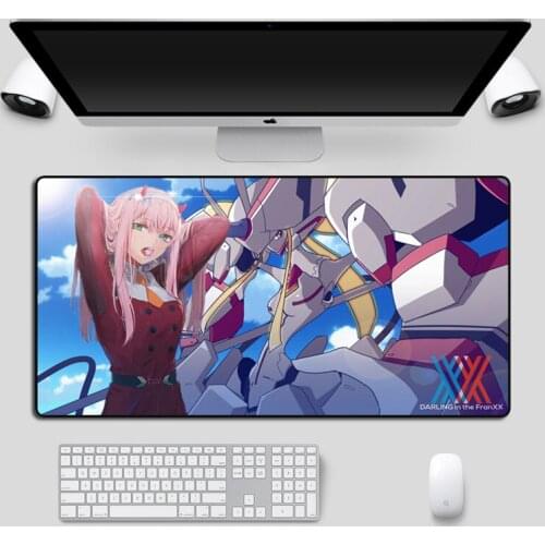 Large Anime Mouse Pad XL Cartoon Sexy Girl Darling in the FranXX Otaku 90x40cm Gaming Mousepad Gamer Durable Computer Mat