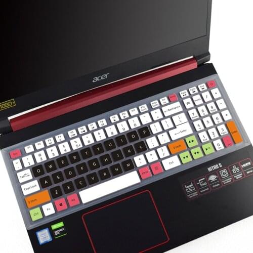 Colorful Waterproof dustproof Clear Transparent Keyboard Protector Cover for Acer Nitro AN515-54 AN515-51 AN515-43 AN515-55