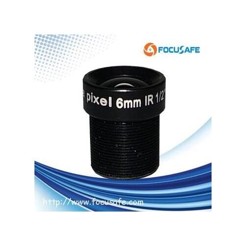 Focusafe 6mm 1/2" format wide angle M12*0.5 Mount CCTV Lens