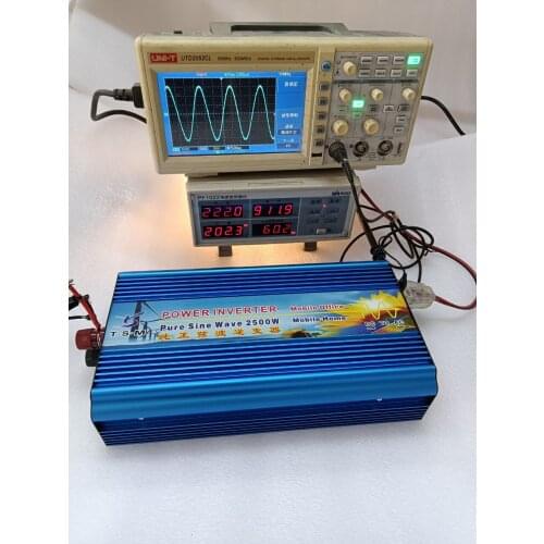 2500W PURE SINE WAVE INVERTER (12V/24V/36V/48VDC to 110V/220VAC 5KW/5000W PEAK Power) DC To AC INVERSOR