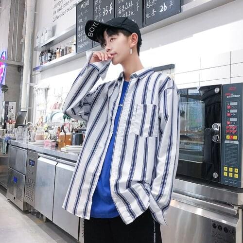 Quality Good Button Newest Shirts Men Casual Shirt Striped Printed Brand Long Sleeve Slim Fit Floral Social Club Man Dress Shirt