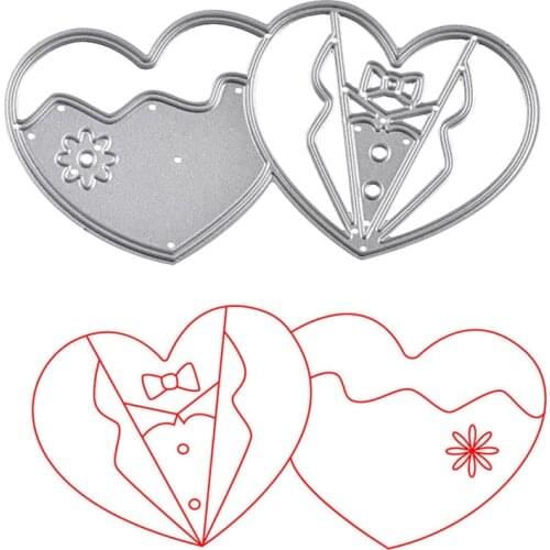 YaMinSanNiO Heart Dies Metal Cutting Dies Scrapbooking Embossing Dies Cut Stencils Cards Craft Dies for New 2019