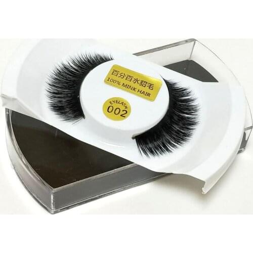 Natural False Eyelashes Mink Eyelashes Thick Fake Eyelashes Extension Cosmetics Makeup Maquiagem Eye Lashes 002