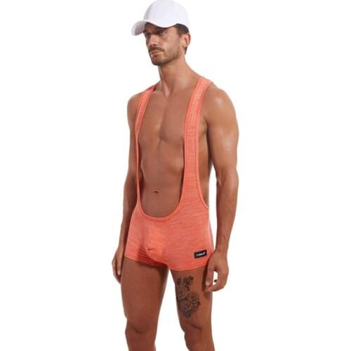 New Mens Bodysuit Wrestling Singlet Leotard Jumpsuits Singlets Show Buttocks One-Piece Sexy Underwear