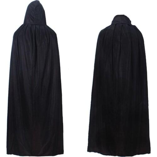 Vampire Cloak Cape Stand-up Collar Cap Reversible for Halloween Cosplay Costume