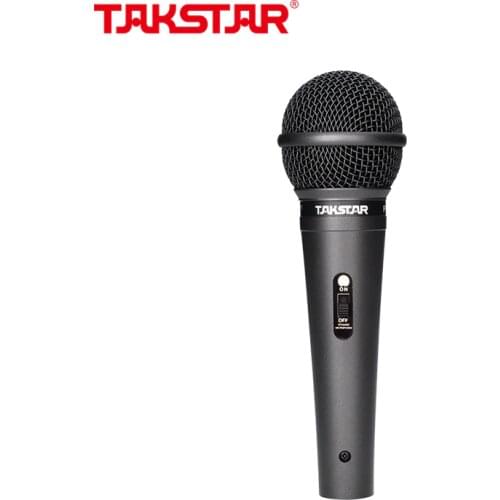 Takstar PRO-38 Wired Dynamic Handheld Microphone vocal karaoke Singing Mic for Vocal Guitar Violin and Saxophone Amplifications
