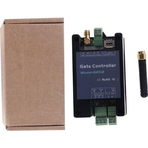 2G GSM G202 Gate Opener Relay Switch Industrial Machine Switch Access Controller Remote Control Door Opener Free Call HX6A