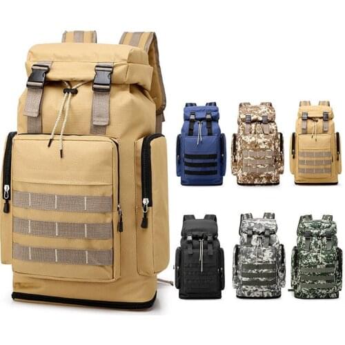 70L Travel Camping Tactical Backpack Rucksack Hiking Climbing Bag Trekking Mountaineering Mochila Large Capacity Blaso Sport Bag