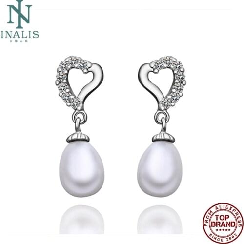 INALIS Water Drop Earrings For Women Romantic Elegant Inlay Imitation Pearl Earring Fit Festival Prom Jewelry Gift New Arrival