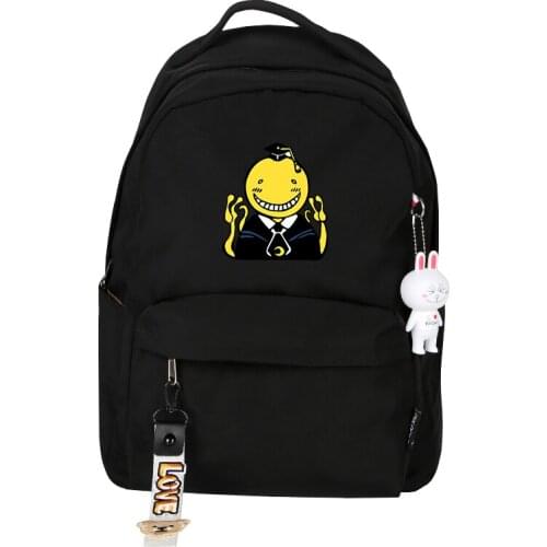 Assassination Classroom Japanese Anime Backpack Nylon Laptop Backpack Korosensei Back pack Girls School Bags Cartoon Rucksack