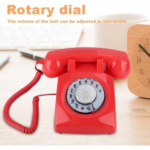 Retro Rotary Dial Telephone Vintage Landline Telephone Desk Phone rotary dial telephone with telephone line