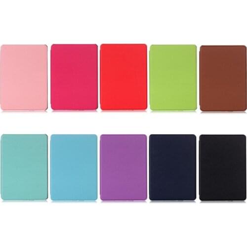 B2EF Cross Pattern Ultra-Thin E-book Case Magnetic PU Leather Flip Stand Protective Cover for Amazon All-New Kindle 10th 2019 6"