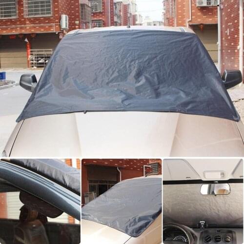 172 * 122cm Magnetic Car Front Windshield Snow Cover Protector Medium Sized 190T Waterproof Winter Auto Snow Cover Sun Shade