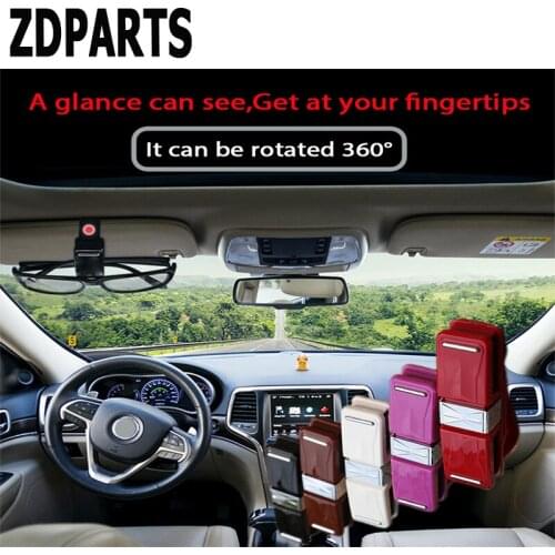 ZDPARTS Car Sunvisor Card Clip Glasses Holder Decoration For Honda Civic Accord Fit CRV HRV Mitsubishi Asx Infiniti q50 Acura