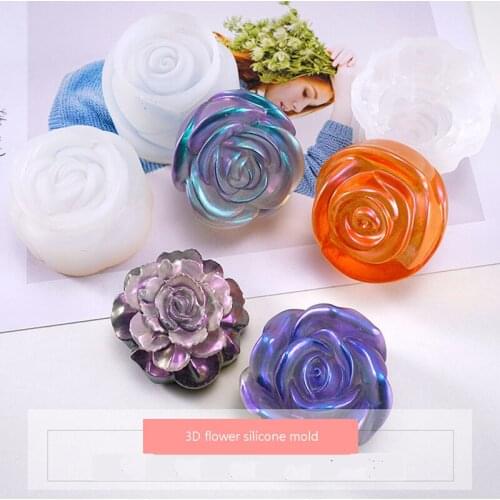 12 style 3D flower necklace pendant Silicone Mold for jewelry making Resin jewelry tool UV epoxy resin molds decorative craft