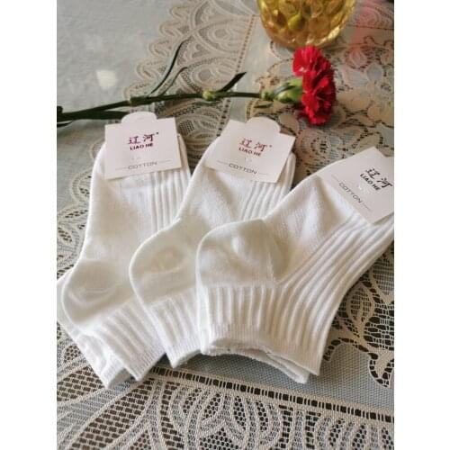 6 Pairs/Lot Cute socks women ankle socks white socks aesthetic socks cotton girls socks 92% cotton