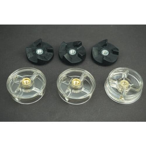 6 Replacement Spare Parts Blender Juicer Parts 4 Rubber Gear 4 Plastic Gear Base For Magic Bullet 250W