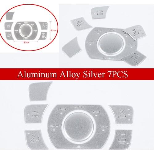 7PCS Silver Four-wheel Drive Control Button Cover Forfor Jeep Grand Cherokee 2011-2020