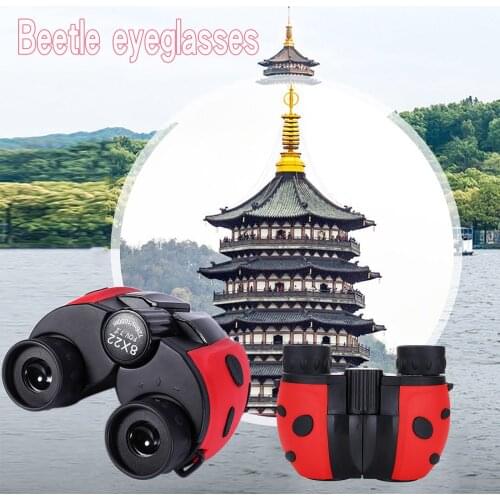 8x12 Children Portable Outdoor Binoculars High Resolution Kids Insect Shaped Binoculars for 3-12 Years Educatinal Toys Gifts#g4